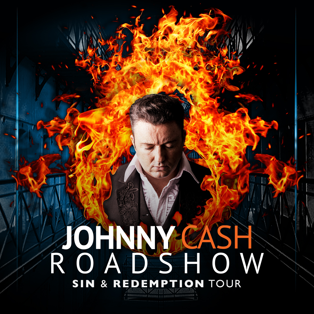 🎤Johnny Cash Roadshow - From The Ashes 📆28 february | 19:30 🎟tinyurl.com/bdhaht67 ✨Only show to be endorsed by the Cash Family! ✨ With standing ovations every night, this is the longest running and best celebration of Johnny Cash in the world today!