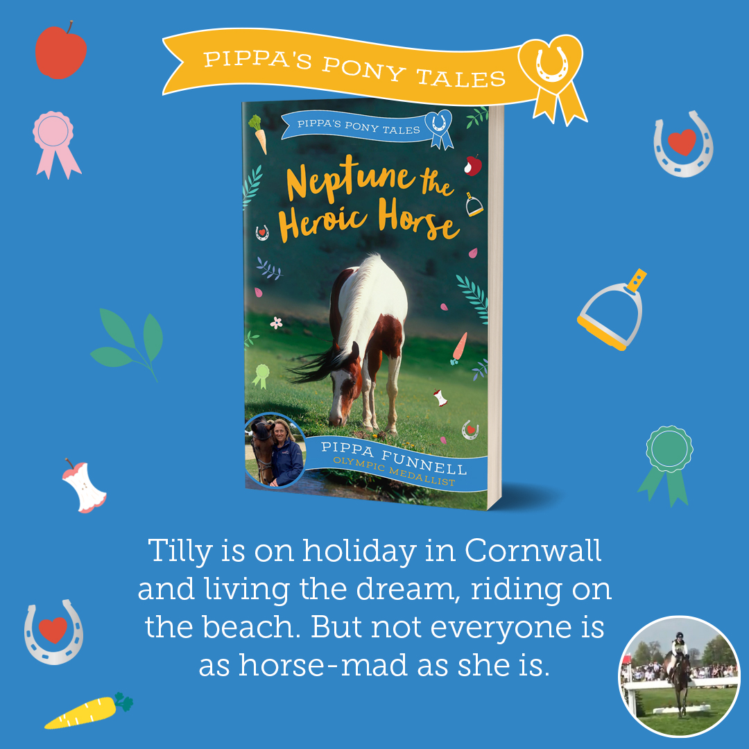Neptune the Heroic Horse (7+/9+) by @pippafunnellPPT Illustrated by Jennifer Miles @_ZephyrBooks 'Excellent little stories [...] packed with horse and pony information and tips' @ReeceAndrea Expert Reviewer Perfect for any pony mad youngsters: l8r.it/0cN5