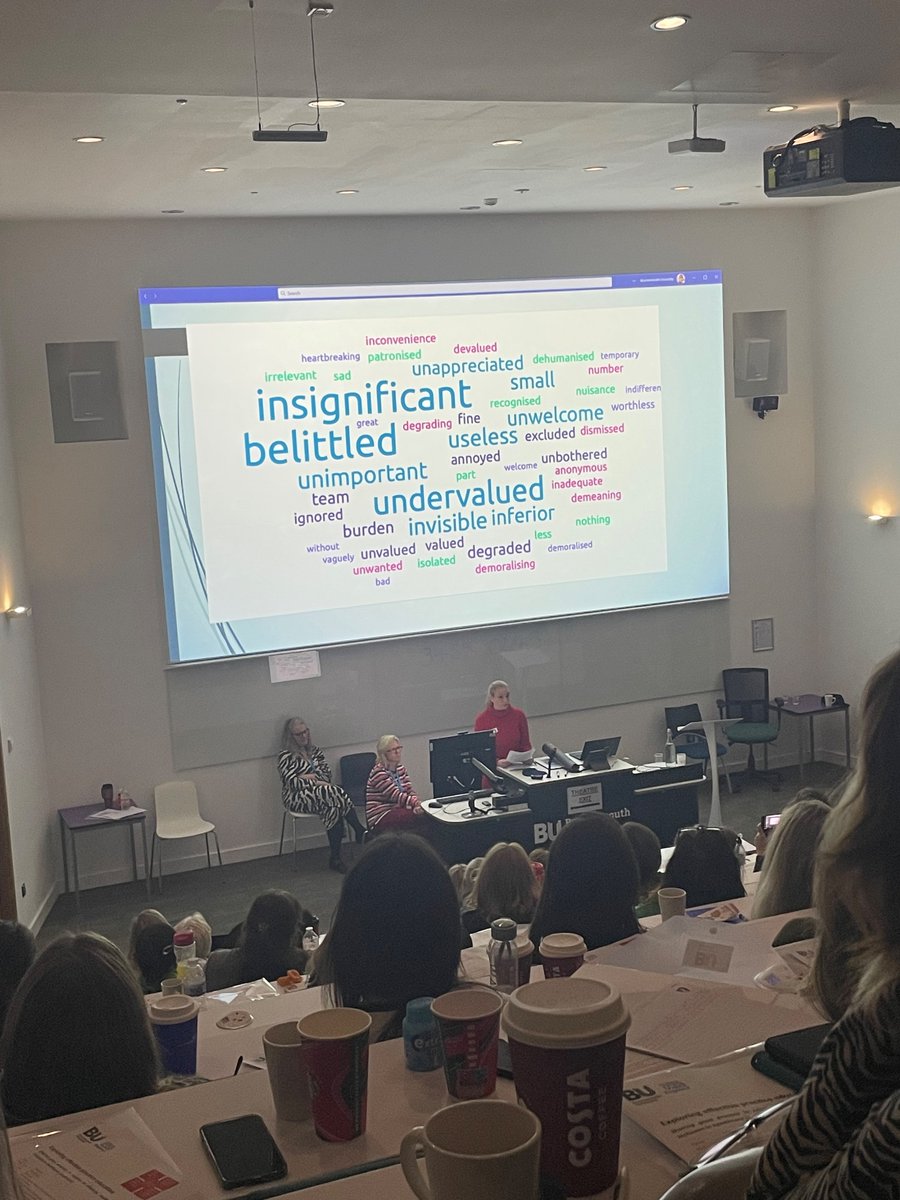 Informative and enjoyable day at #BUPracticeEd2023 so proud of the work Kylie and @DCHFT’s @EllieODP_RN have done on #Morethanthestudent Lots of work to do after the Christmas break! #TeamDCH
