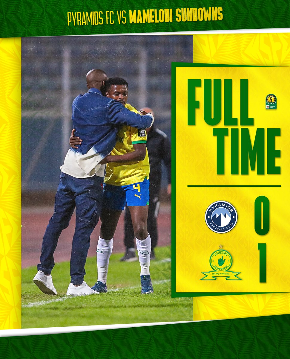 A massive 3 points for Bafana Ba Style away from home! 🔥 Pyramids FC 0⃣➖1⃣ Mamelodi Sundowns (17' Mokoena) #Sundowns #DownsLive #TotalEnergiesCAFCL