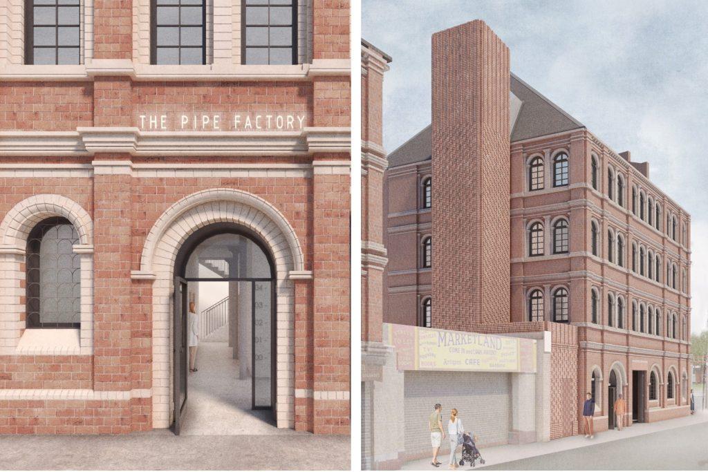ArchitectsJrnal's tweet image. O’DonnellBrown gets planning consent for retrofit of historic pipe factory #RetroFirst bit.ly/4arxoIo