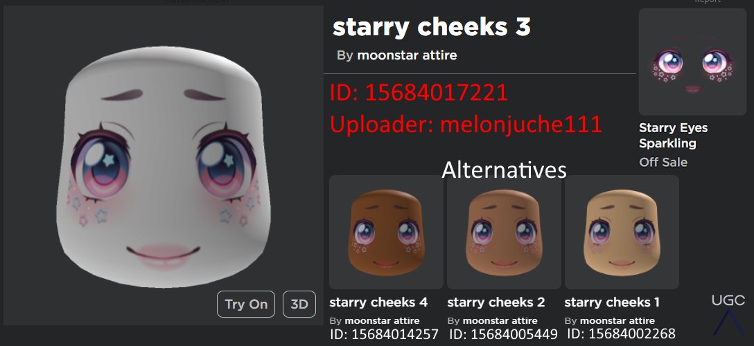 Peak” UGC on X: UGC creator VirgateMetal777 uploaded knockoff Epic Face  eyes. These can be used instead of the eyes shown in the quoted post.  #Roblox #RobloxUGC  / X