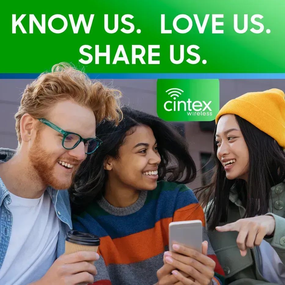 cintex_wireless's tweet image. Love Cintex? We encourage you to share your wireless experience with us with your friends &amp;amp; family! If you haven't applied, visit buff.ly/2XC1Da6. 💚 Terms and conditions apply. #CintexWireless #KnowUs #LoveUs #ShareUs