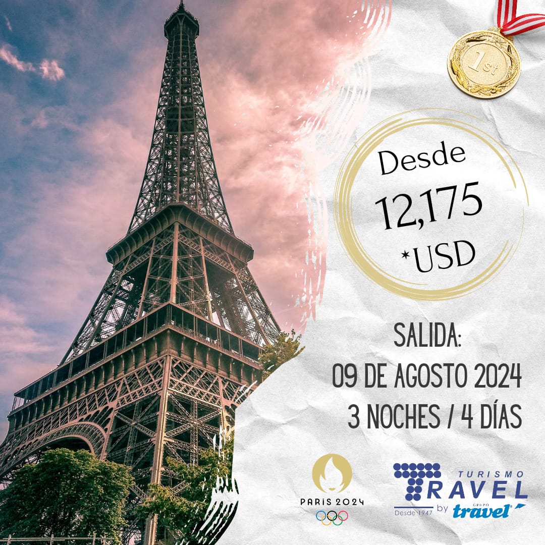 ¡Despide con Estilo los Juegos Olímpicos en París 2024! 🎉🏅✨
La clausura promete ser el broche de oro de la magia olímpica en París. Únete a la celebración final llena de luces, música y emoción.🌟🇫🇷
Visítanos en: grupotravel.com
#París2024 #JuegosOlímpicos #GrupoTravel
