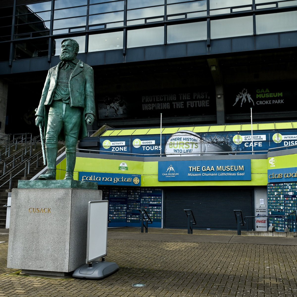 CrokePark's tweet photo. The #GAAMuseum shop is now closed for the Christmas holidays and will reopen on Thursday 4th January 2024. The GAA Museum Gift Shop, (located underneath the Cusack Stand at Croke Park) will be open for customers until Friday 22nd December 2023. https://t.co/WEV3lQ67Vp