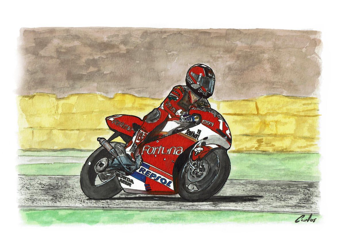 cuadrosdecarlos's tweet photo. Pilotos míticos - Carlos Checa
#art #watercolor #acuarela #arte #moto #motos #motorcycle #motorbike #drawing #drawtodrive #race #winner #carloscheca #checa https://t.co/XSdSYwnJlL