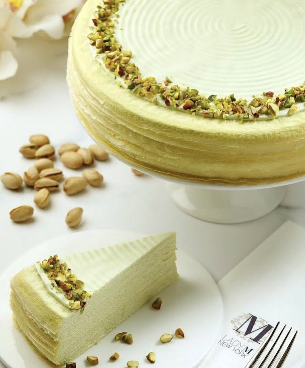 The6LoungeYYC's tweet photo. Discover the allure of our Lady M Mille Crêpe Cake! 🍰✨ Join us for an unforgettable treat that goes beyond the ordinary – because at The 6 Lounge, pistachio is not just a flavor; it's an experience. 💚
#ladymcakes #yycdesserts #yyccake #Calgary #YYC #CalgaryLife #YYCFood https://t.co/zIQh0jfVo0