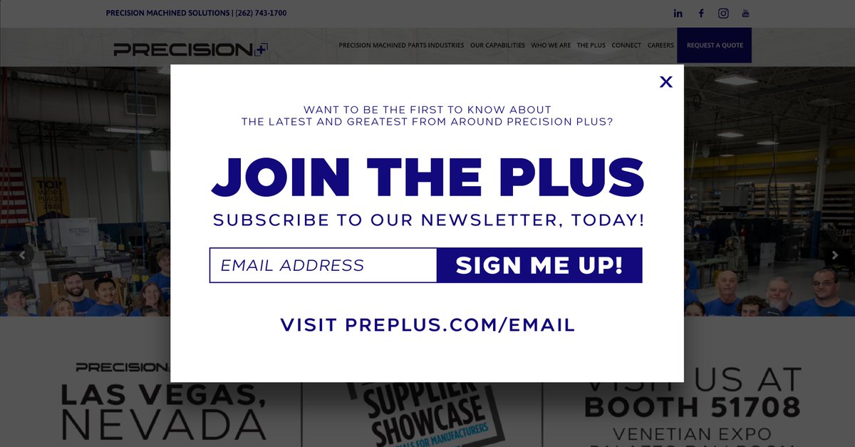 ReaderPrecision's tweet image. Keep up with #ThePlus by subscribing to our Monthly Newsletter and becoming a Precision Plus Insider! 🔔📰 

Visit preplus.com/email to sign, up now! 

Get the latest updates from &apos;around the shop,&apos; community events, employee highlights, new equipment news, and more. 🗞🤳