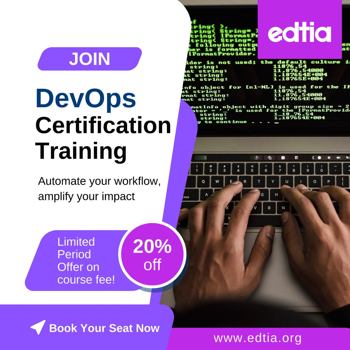 Officialedtia's tweet image. Join DevOps Certification Training: edtia.org     
                                                    #edtia #DevOps #devopsarchitect #devopsengineer