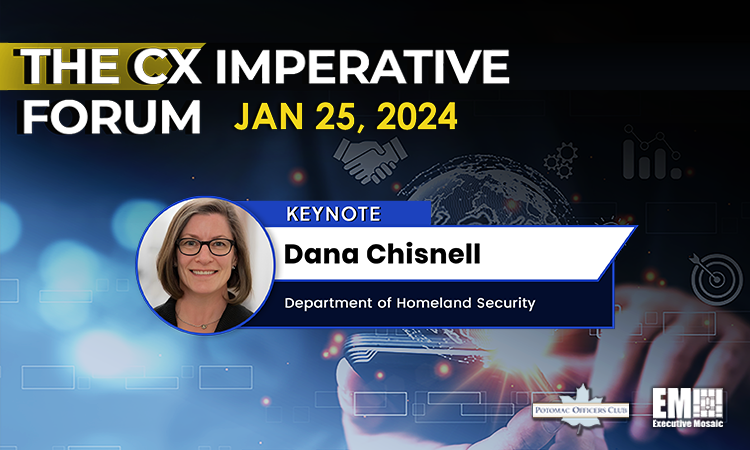 PotomacOfficers's tweet photo. We are pleased that @danachis of @DHSgov will deliver her keynote address at The CX Imperative Forum on Thursday, Jan. 25th!
Register: https://t.co/UNnlaBRFlo
#POCCX https://t.co/C3Sr0up2yF
