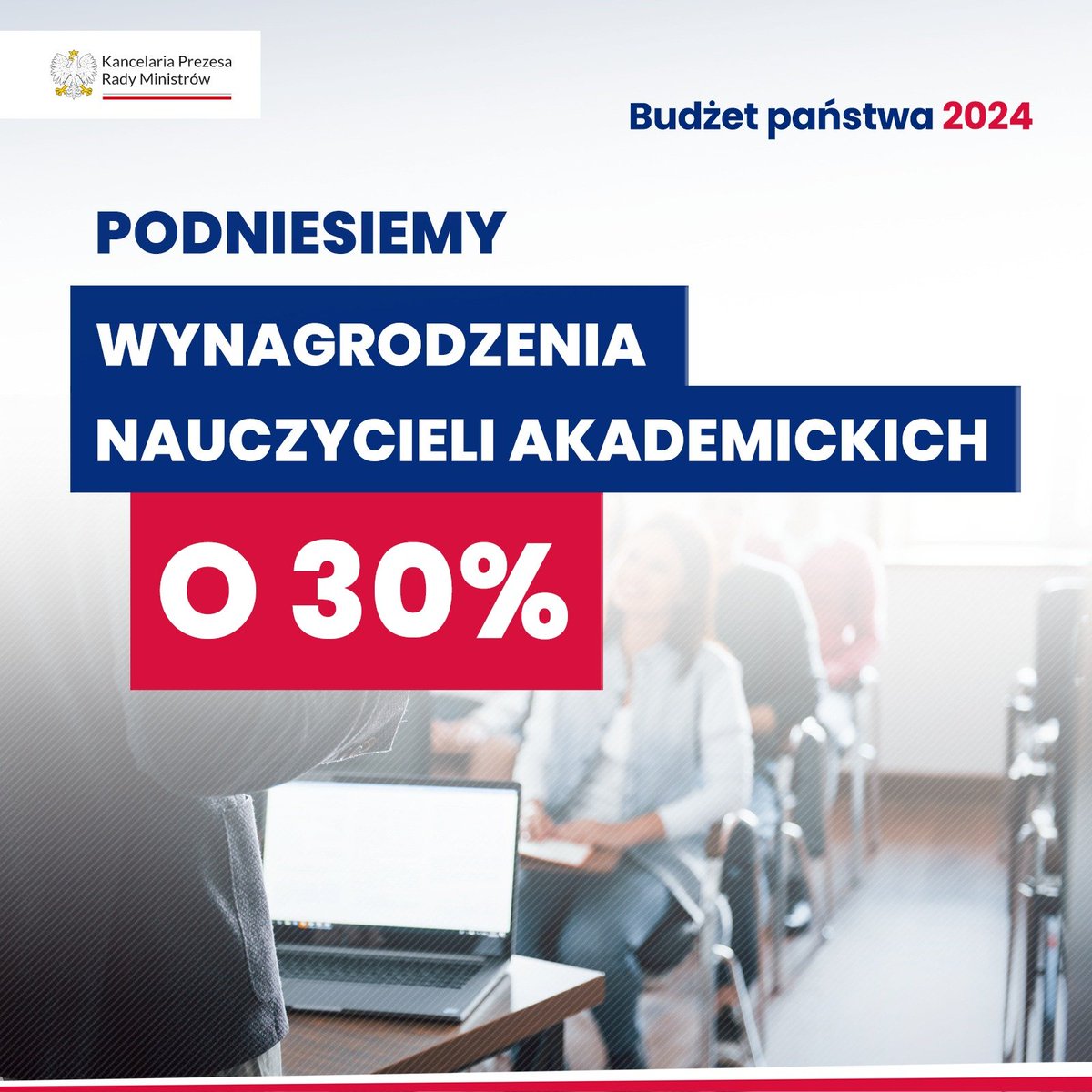 🧑‍🎓Podniesiemy wynagrodzenia nauczycieli akademickich o 30% #BudżetPaństwa2024 ⤵️ Więcej ➡️ gov.pl/web/premier/ra…