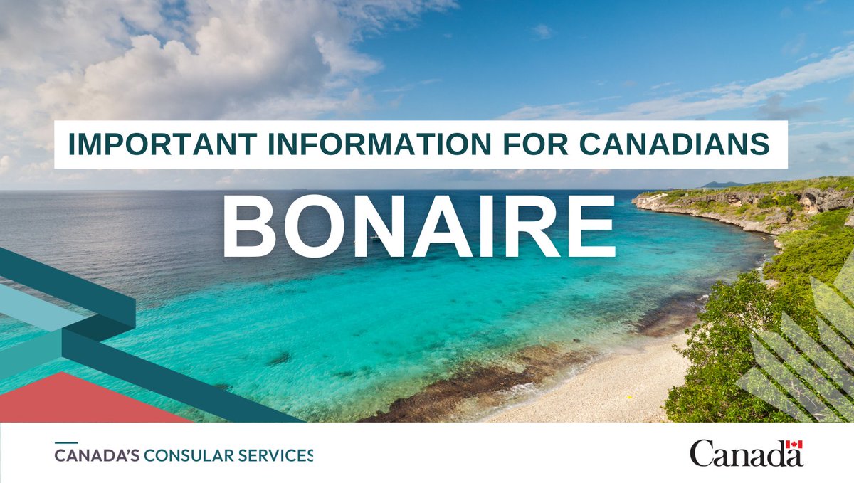 We have updated the #Passports and #Visitor tax information in the Entry and exit requirements section of our travel advice for #Bonaire. Read our full advice here: travel.gc.ca/destinations/b…