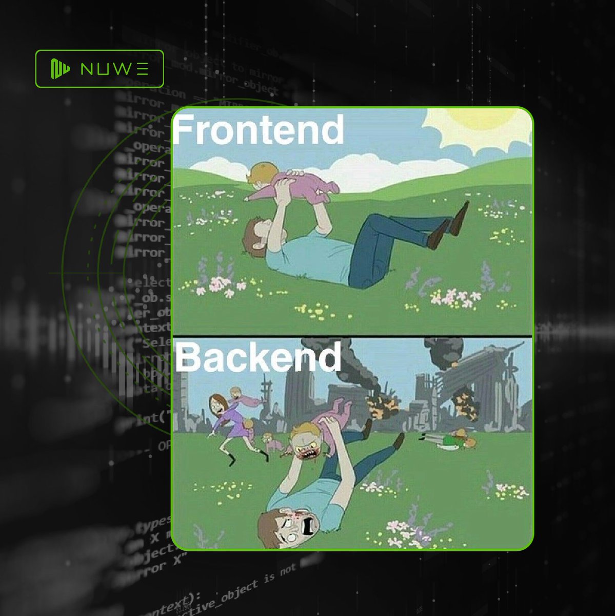 NuweIo's tweet image. ¡Carrusel Tech de la Risas Code! 😂
Hemos buscado los mejores memes del año y sabemos que aún nos faltan muuchos ¿Te identificas? Comenta tu meme favorito
👉 ¡No olvides darle like para saber que necesitas más dosis de humor tech en tu vida! 🤖
#TechLaughs #CodeHumor