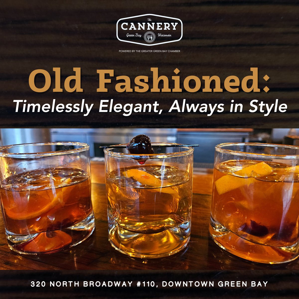 In a world constantly chasing the new, it's okay to appreciate the classics at The Cannery! Our Old Fashioneds are a testament to time-honored traditions, blending history with every sip. Here's to being old-fashioned, especially when it comes to our cocktails!

#greenbay