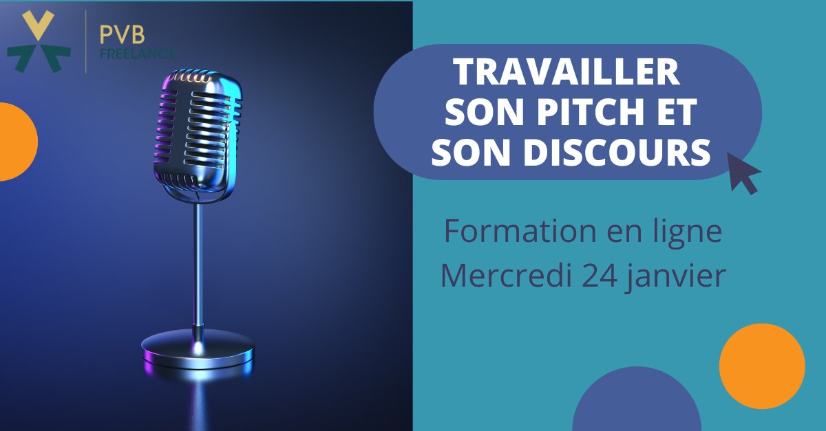 📢 Rdv PVB - Savoir se vendre à l'oral devant un prospect ou un auditoire en 2mn? Rdv le 24 janvier pour découvrir les bases d'une communication orale percutante!  #Formation et #Atelier de mise en pratique sur une journée. Financement #CPF 👉 bit.ly/3RN4F9G #pitch