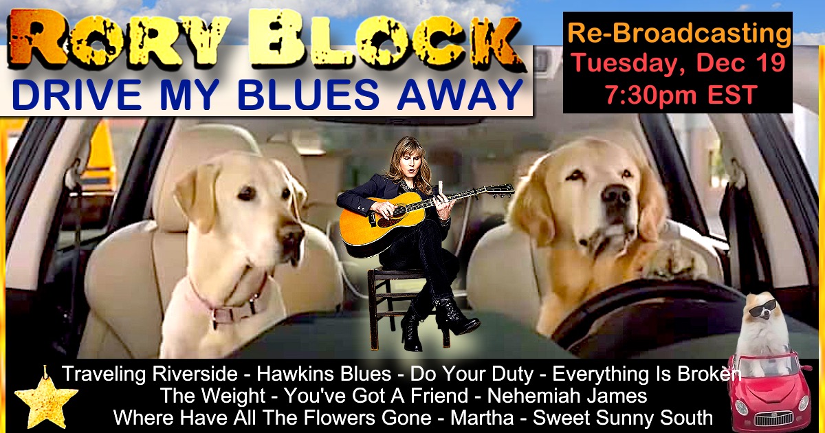 Re-Broadcasting #203 - Drive My Blues Away from May 2, 2023 Ticket Link -> roryblock.ticketleap.com/re-broadcastin…