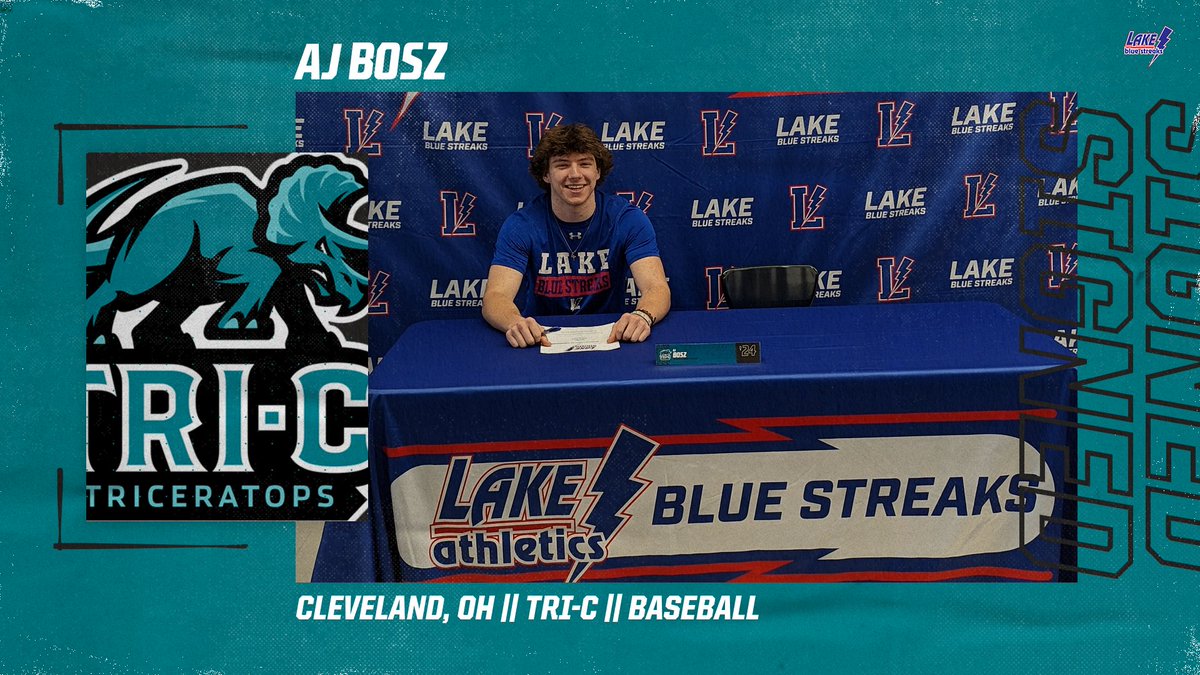 Blue Streaks (@lake_athletics) on Twitter photo SIGNED: <a href="/AndrasBosz/">Andras Bosz</a> puts ✒️ to 📄 and commits to studying business while playing baseball for <a href="/TriCAthletics/">Tri-C Athletics</a>. Congratulations AJ! SIGNED: <a href="/AndrasBosz/">Andras Bosz</a> puts ✒️ to 📄 and commits to studying business while playing baseball for <a href="/TriCAthletics/">Tri-C Athletics</a>. Congratulations AJ!