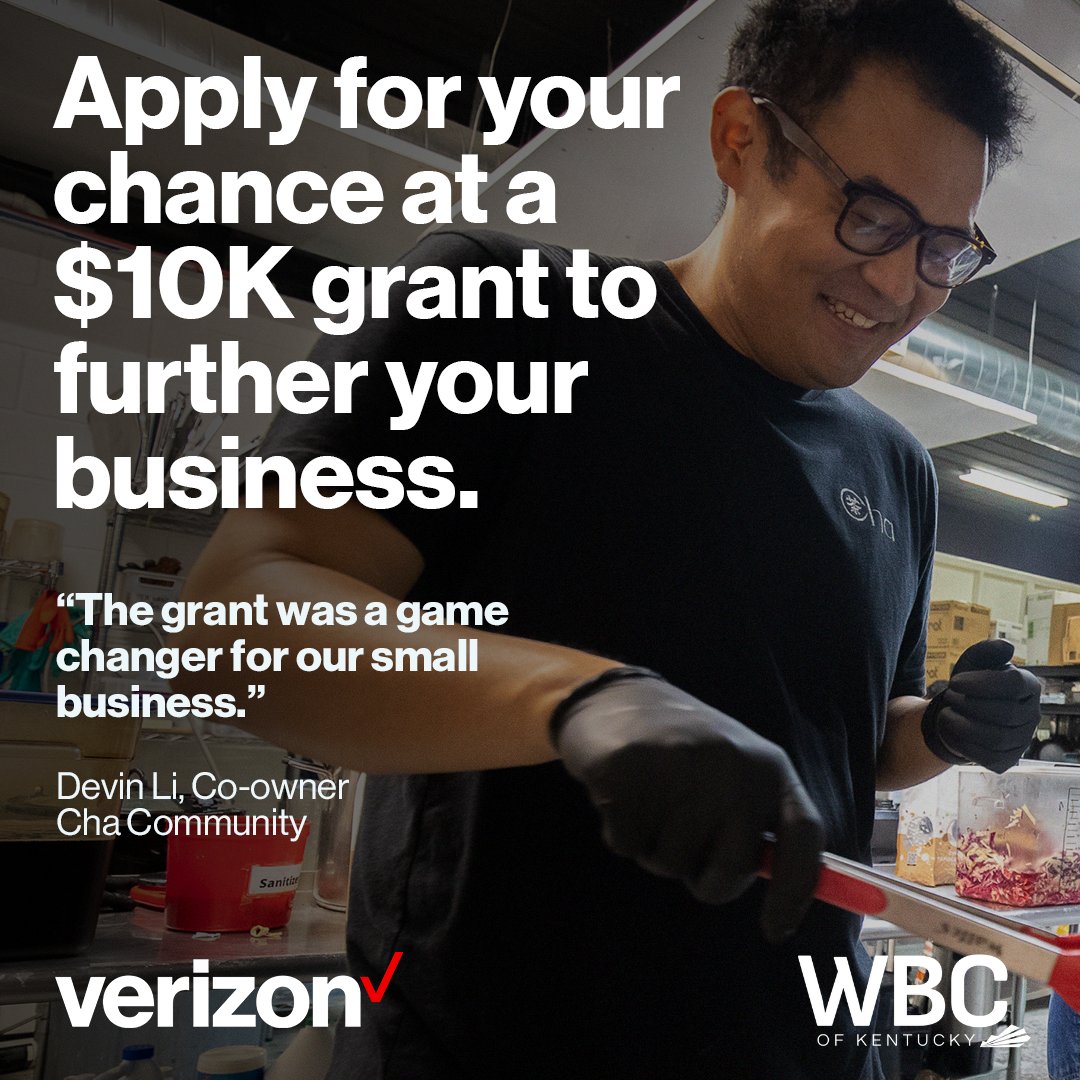 WBCKentucky's tweet image. Do you need tools and funds to grow your small business?  Register for Verizon’s free, self-paced Small Business Digital Ready course and apply for a $10,000 grant. #SmallBizReady #VerizonBusiness #wbcky #CVKY #SmallBusiness  Learn more and register at ow.ly/nakb50QjeIQ