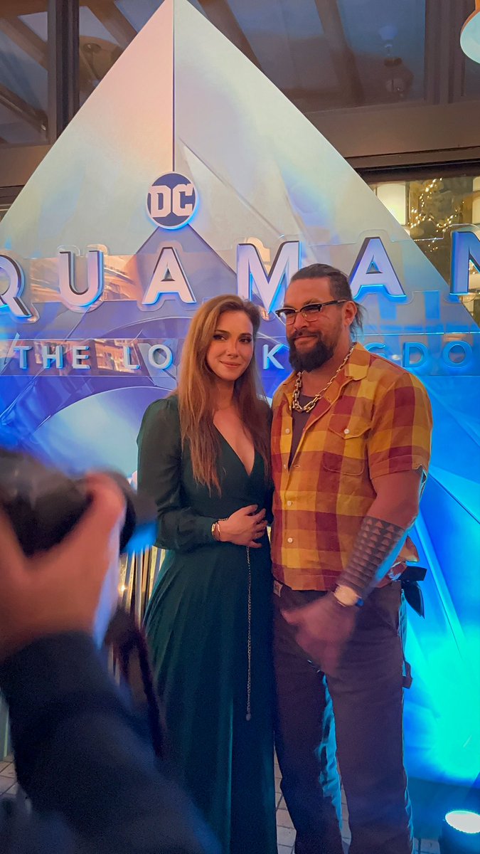 Officially, this is our hard launch 😘 Jk. Had an amazing time getting to meet Jason Momoa and attending the screening for #AquamanAndTheLostKingdom 🫶🏻 Thank you to @warnerbros @wbpictures for this opportunity! #WBPartner #WarnerBrothers #Aquaman #JasonMomoa @DCOfficial