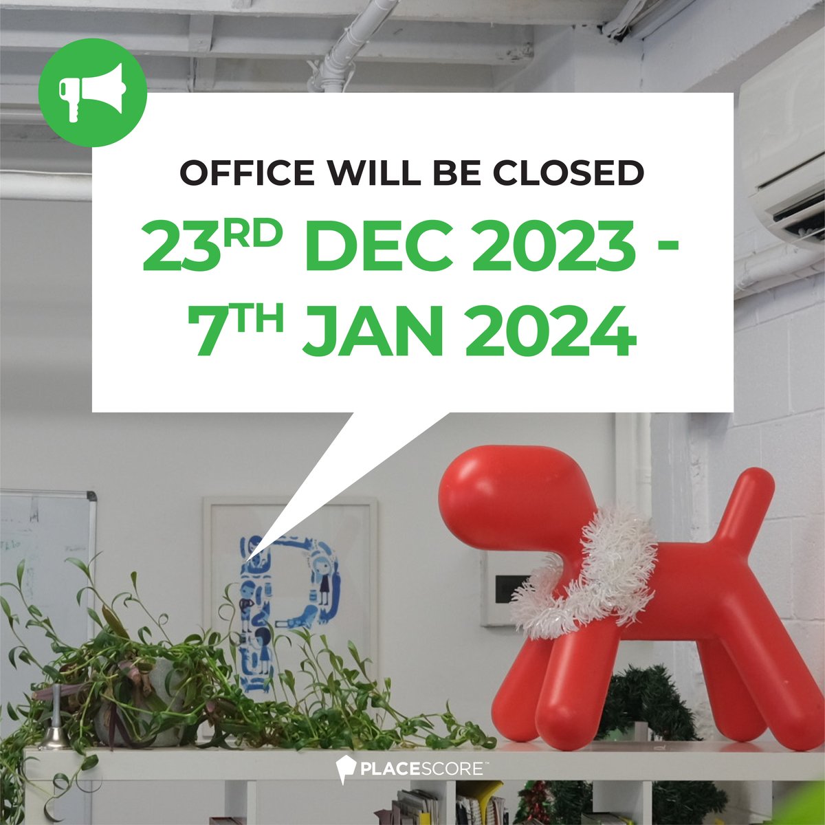 Place_Score's tweet image. Place Score will be closed between the 22nd of December and the 8th of January – we wish everyone the best of health and a restful break - enjoy!