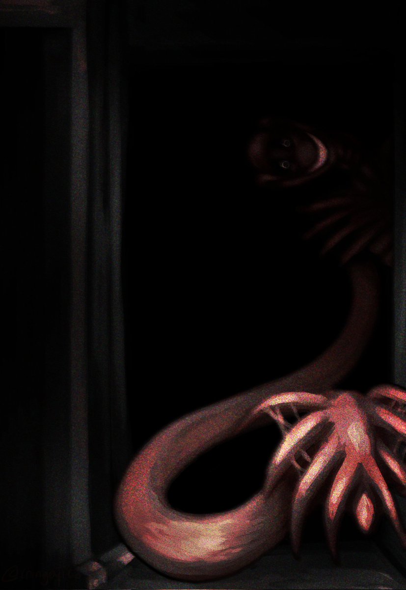Cringey_Tea's tweet image. Just finished a commission for @AirSoos
#horror #horrorart