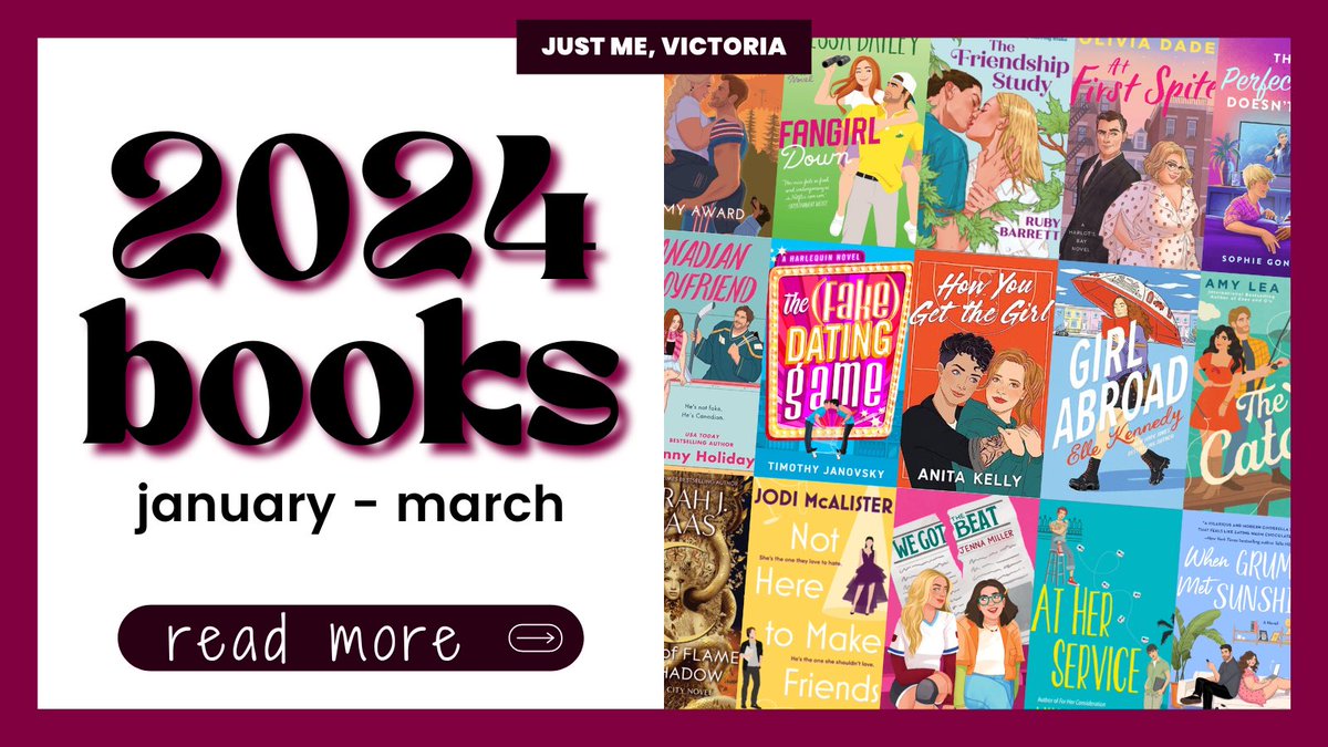 📚new post📚 2024 ANTICIPATED BOOKS | JANUARY - MARCH Already counting down the days to some of these beauties! 😍 🔗READ NOW: bit.ly/2024BooksJan-M… #2024books #romancebooks #queerbooks #bookblogger #newblogpost #bloggerstribe