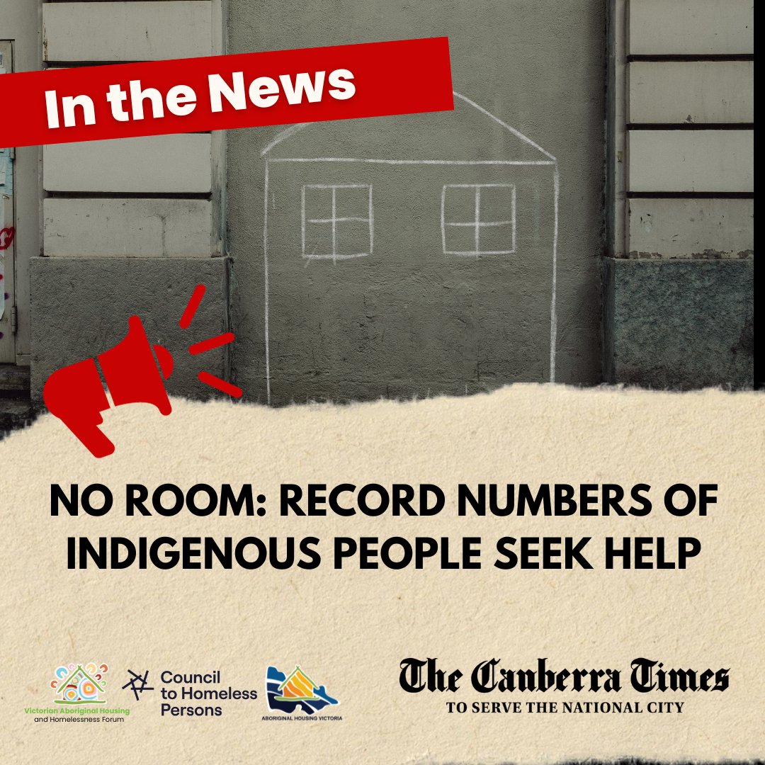 Darren Smith, AHHF Chair and AHV CEO, and @CHPVic CEO Deborah Di Natale spoke to @canberratimes about Victoria's record rate of Aboriginal people seeking help for homelessness, and what must be done to address this crisis now. Read the article here➡️ canberratimes.com.au/story/8465819/…