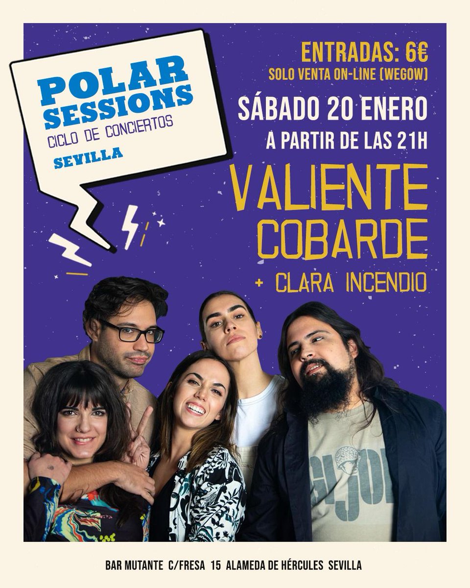 Primera parada de 2024: 📍Bar Mutante, Sevilla. Nos vemos allí junto a <a href="/siempreincendio/">🔥𝕮𝖑𝖆𝖗𝖆 𝕴𝖓𝖈𝖊𝖓𝖉𝖎𝖔🔥</a> ❤️💥 Entradas en <a href="/wegowES/">wegowes</a>
