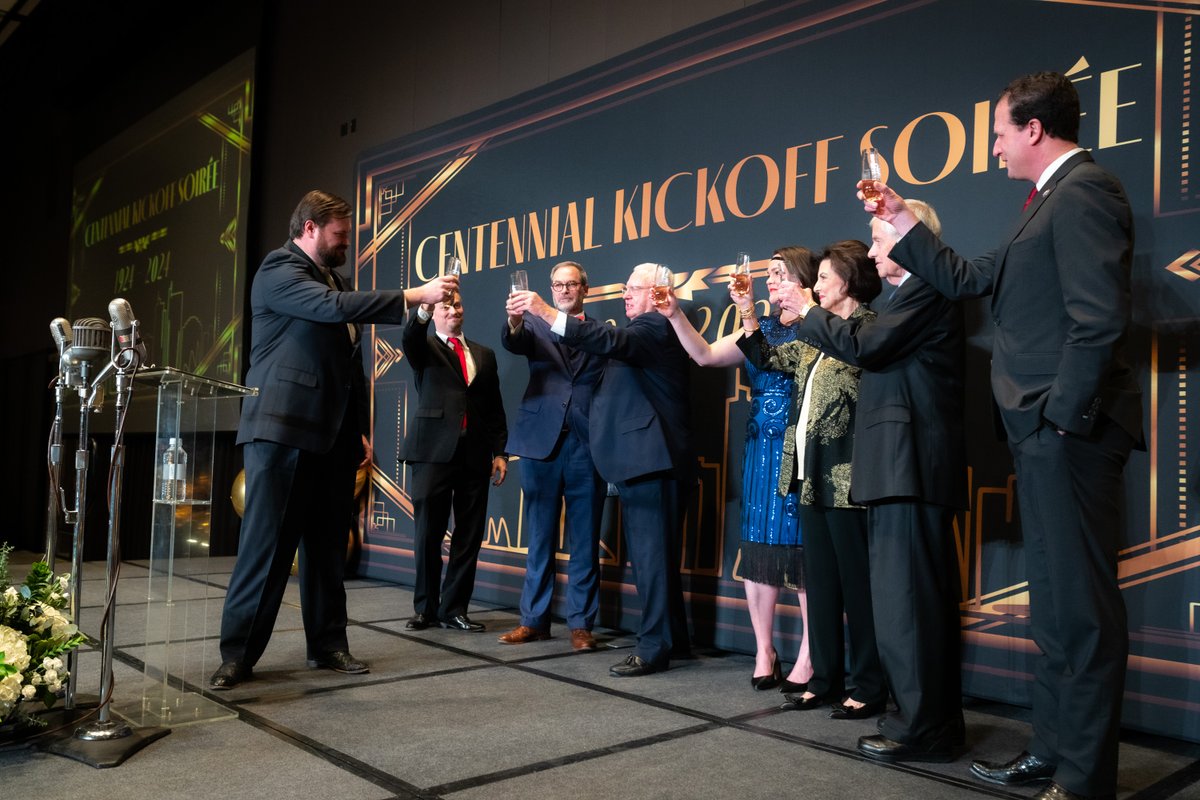 Here's a sneak peek from last night's Centennial Kickoff Soiree! 😍Thanks to our Presenting Sponsor, XTO Energy, and Co-Host Chevron for helping us send Bobby Burns off in proper 1920s fashion.🖤💛#CheersTo100More
📸The Oilfield Photographer