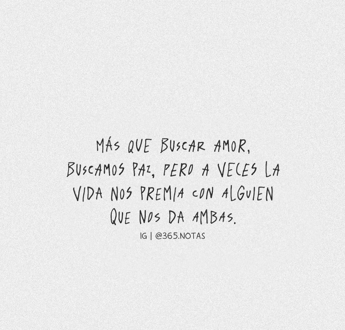 Más que amor, buscamos paz
