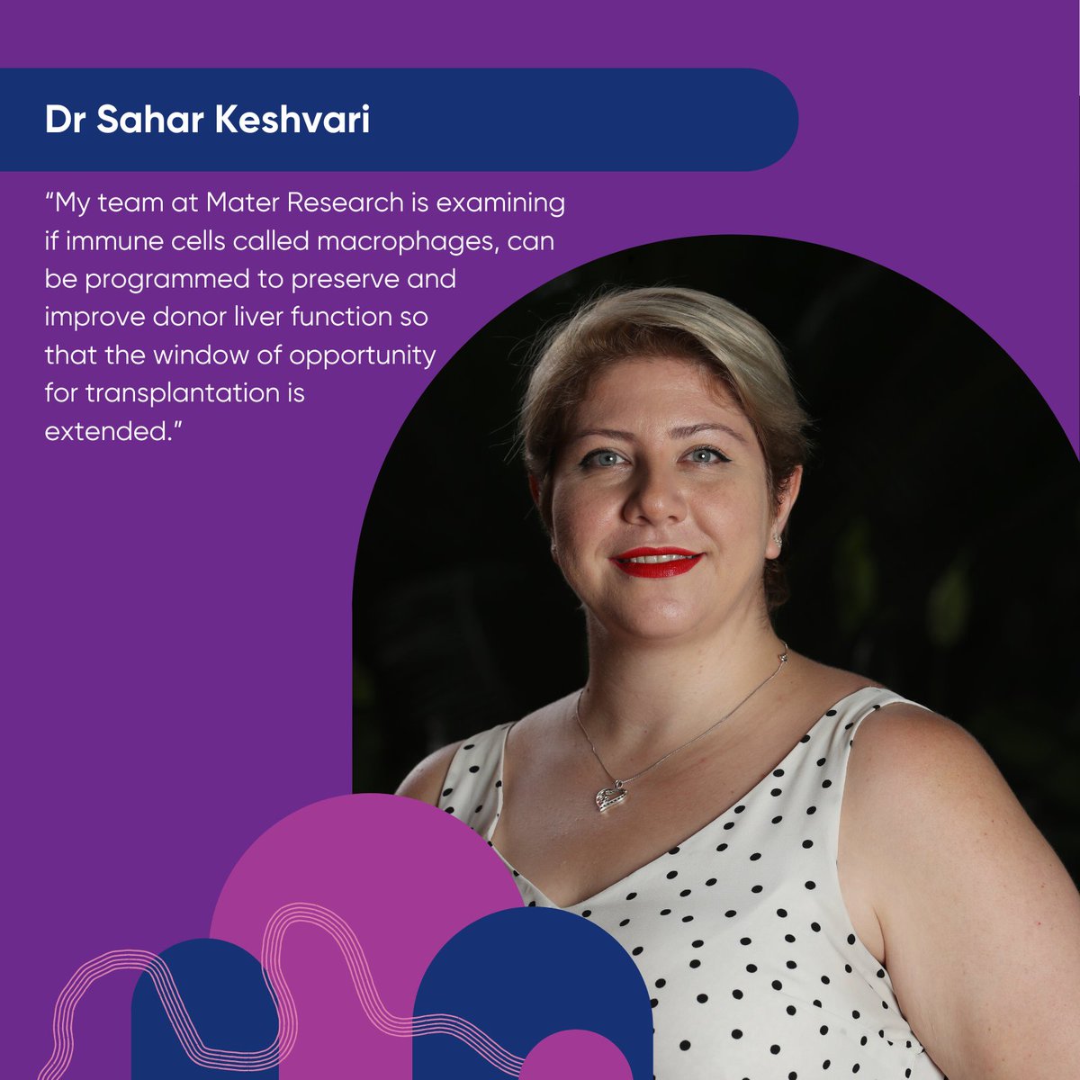 Congrats to Mater Researcher Dr Sahar Keshvari, whose 3-year Liver Foundation Professor Pauline Hall Postdoctoral Research Fellowship was recently extended. Dr Keshvari was also highly commended in the Rising Star Award category at @UQ_News Faculty of Medicine Excellence Awards.