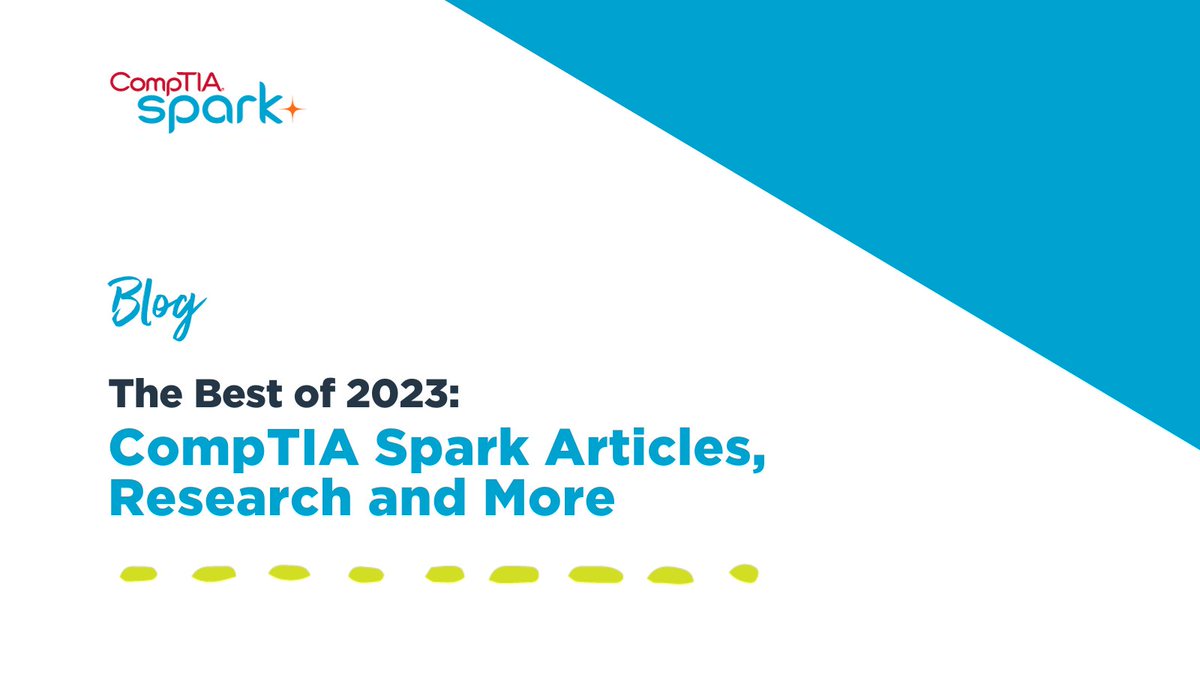 Explore the extraordinary articles, research, and more from CompTIA Spark in 2023 ✨ Stay at the forefront of the industry's latest trends and unlock invaluable insights on motivating students with #tech! 🔗 bit.ly/3NAQkdM