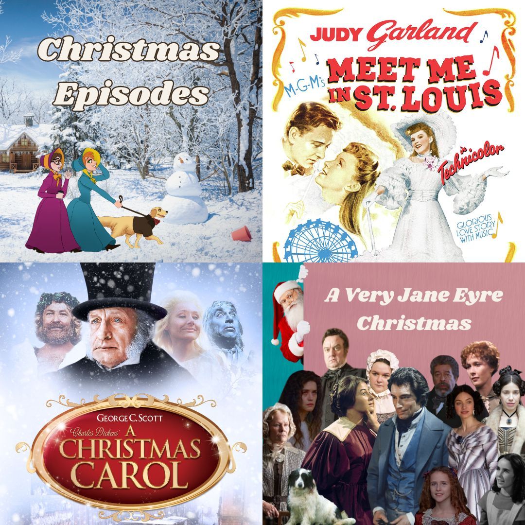 Looking for a podcast episode to get you in the holiday spirit? We've got you! A Very Jane Eyre Christmas - buff.ly/4aGUGub Meet Me In St. Louis - buff.ly/3VL9qQC Christmas Carol - buff.ly/3v969Cp #JaneEyre #bookadaptations #moviereviewpodcast