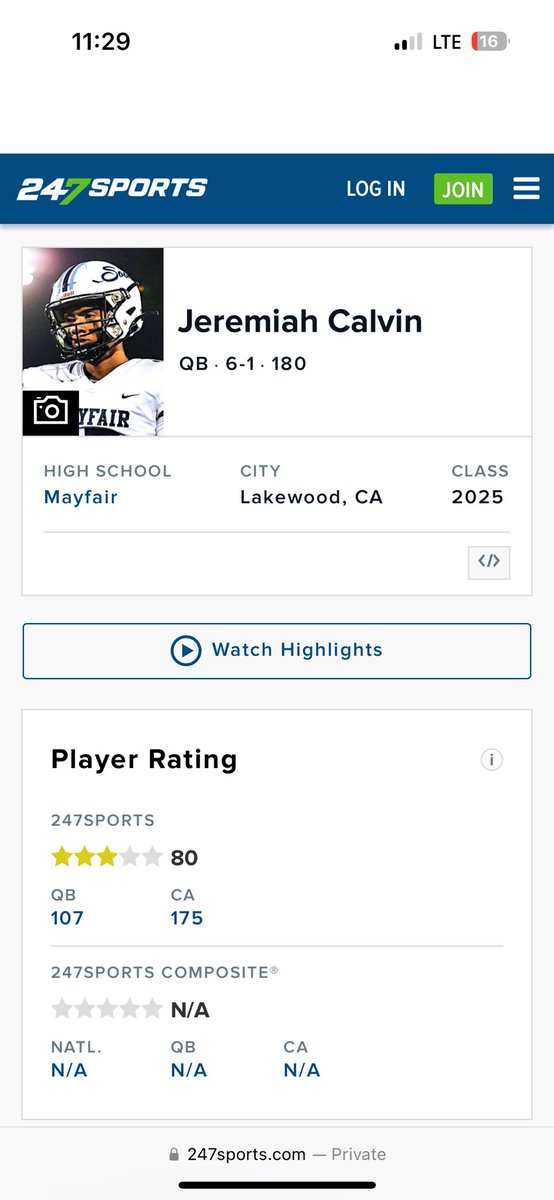 Jeremiah Calvin (@jeremiahcalvin_) on Twitter photo Blessed and thankful to be rated a 3 Star Quarterback on 247Sports!
Thank you <a href="/GregBiggins/">Greg Biggins</a> Blessed and thankful to be rated a 3 Star Quarterback on 247Sports!
Thank you <a href="/GregBiggins/">Greg Biggins</a>