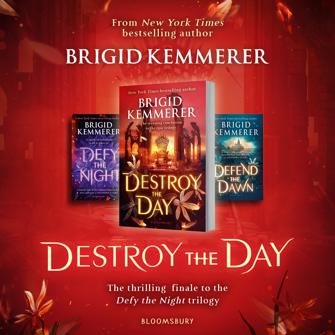In the thrilling conclusion to the Defy the Night series, New York Times bestselling author @BrigidKemmerer crafts heartrending twists and devastating turns that will keep readers breathless to the very end. Destroy the Day - out 23rd January!