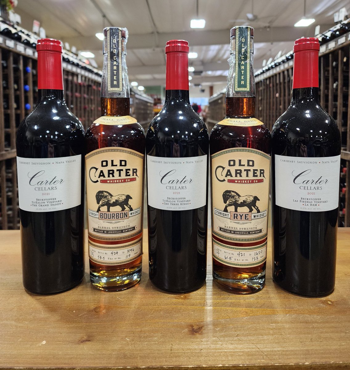 Our allocation of 21 @CarterCellars just arrived along with some of the Old Carter bourbon Batch 15 and rye batch 14.
2021 The Grand Daddy 98 points @jebdunnuck
2021 The Three Kings 98 points Jeb Dunnuck
2021 La Bam 100 points Jeb Dunnuck
#CAwine #smallbatchbourbon #smallbatchrye