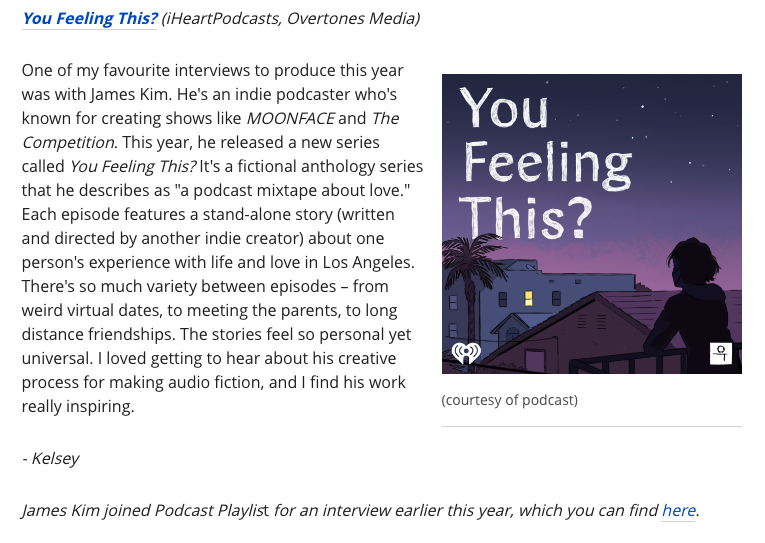 Thanks for the love YFT love @cbcpodcasts!