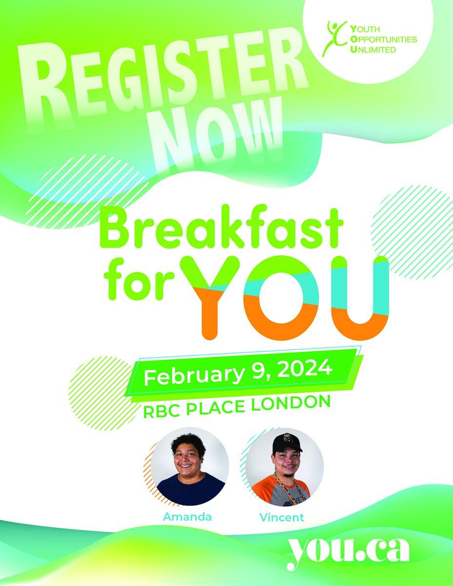 We hope you'll join us at @RBC on Feb 9th for the 18th Annual #BreakfastforYOU! 💚 Our program will feature storytelling from youth speakers, organizational updates from leadership & the chance to take home incredible local prize packages! 🧡 Tickets: rb.gy/1af8ar 💙