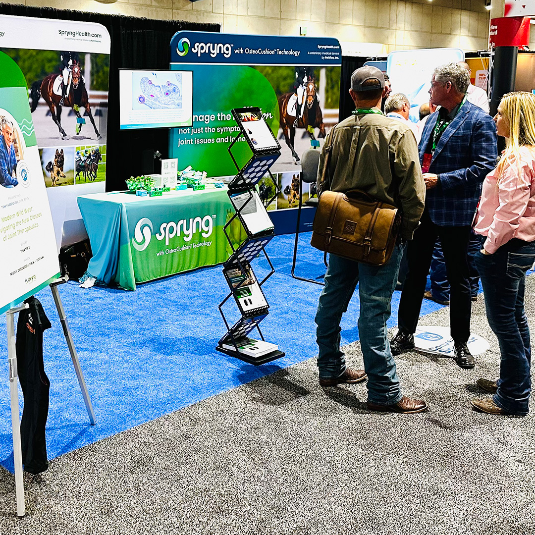 Thanks to all who stopped by our booth at #AAEPSanDiego! We had a great time sharing how Spryng™ with OsteoCushion™ Technology makes managing equine joint issues easy with veterinarians from across the country.