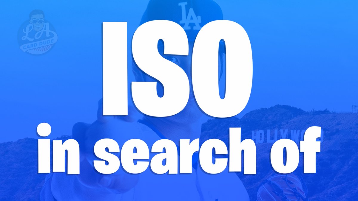 ISO Retweet Post

- Post your Player ISO
- Retweet each other

lacarddude.com