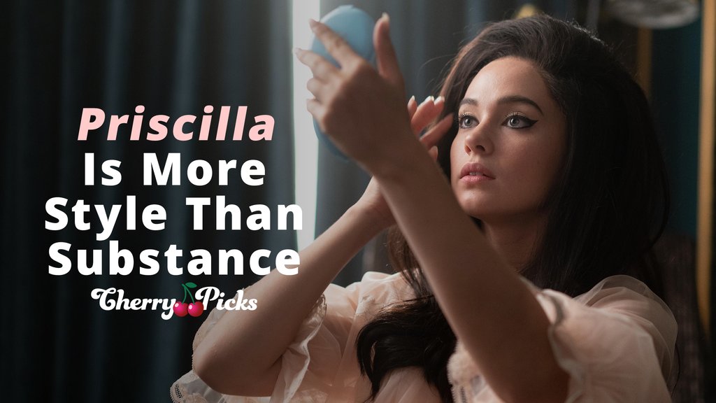 We're still not over Sofia Coppola's #Priscilla. #CherryPicker Sara Li writes about the way the film prioritized demonstrating the stylish emptiness of Priscilla's life with Elvis over a depiction of the raw, ugly pain that that life also included. 🔗: thecherrypicks.com/stories/still-…