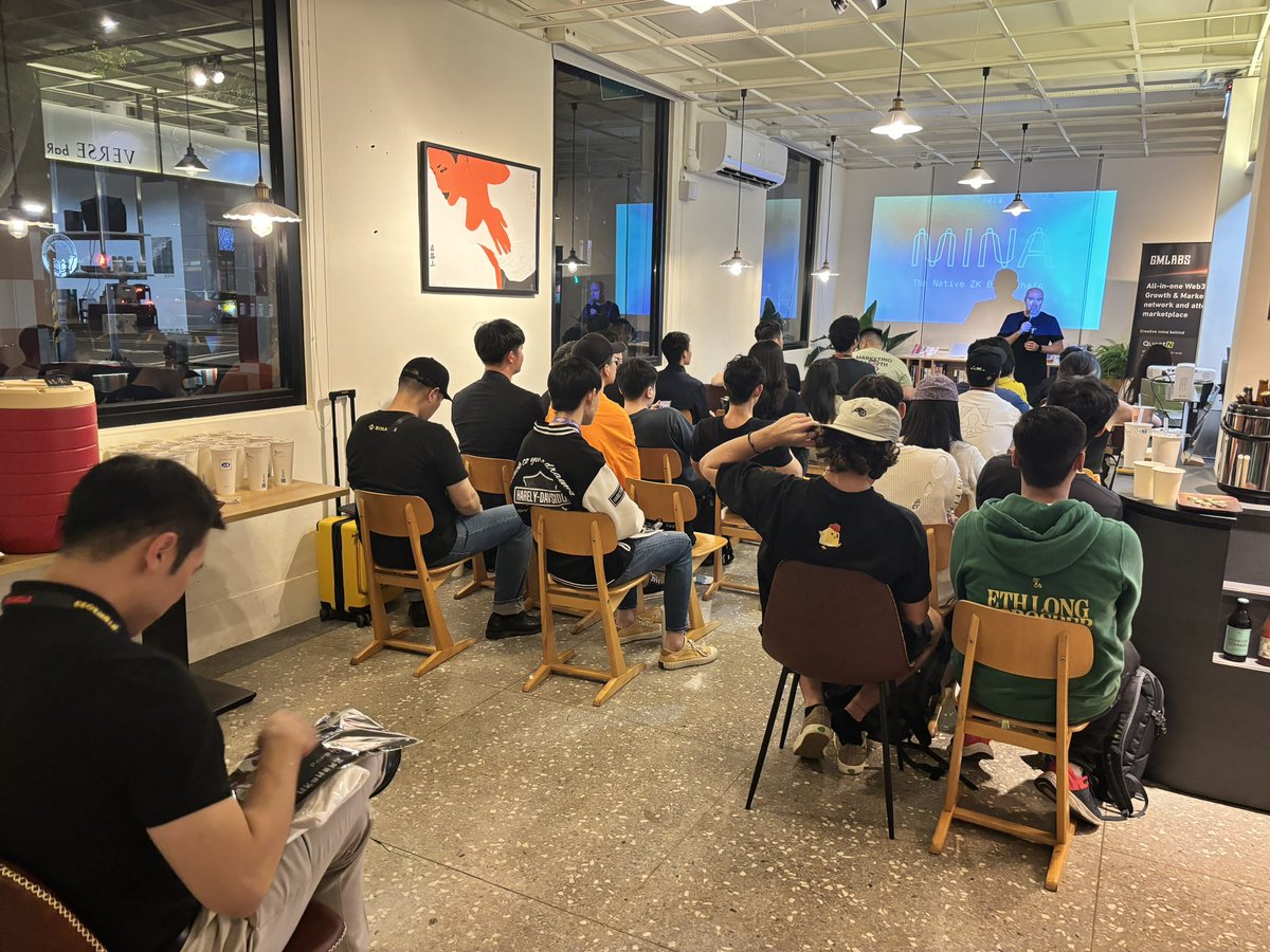 GM Taipei Dev Edition ✨ 
Missed snapping pics of everyone- oopsie😛 Excited for more faces next time 💙 

@MinaProtocol @MinaFoundation @GMLabsHQ #TBW2023