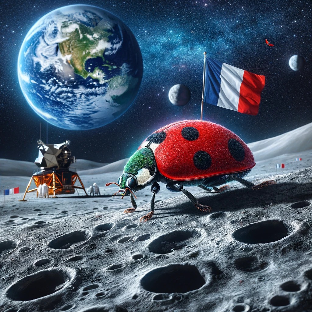 RoiCovid's tweet photo. @TvlCampagnol Sur la lune. #LadyBug #JeanMiraculous #ChatBite  #MyUnfairLady https://t.co/RqK3mtrCdG