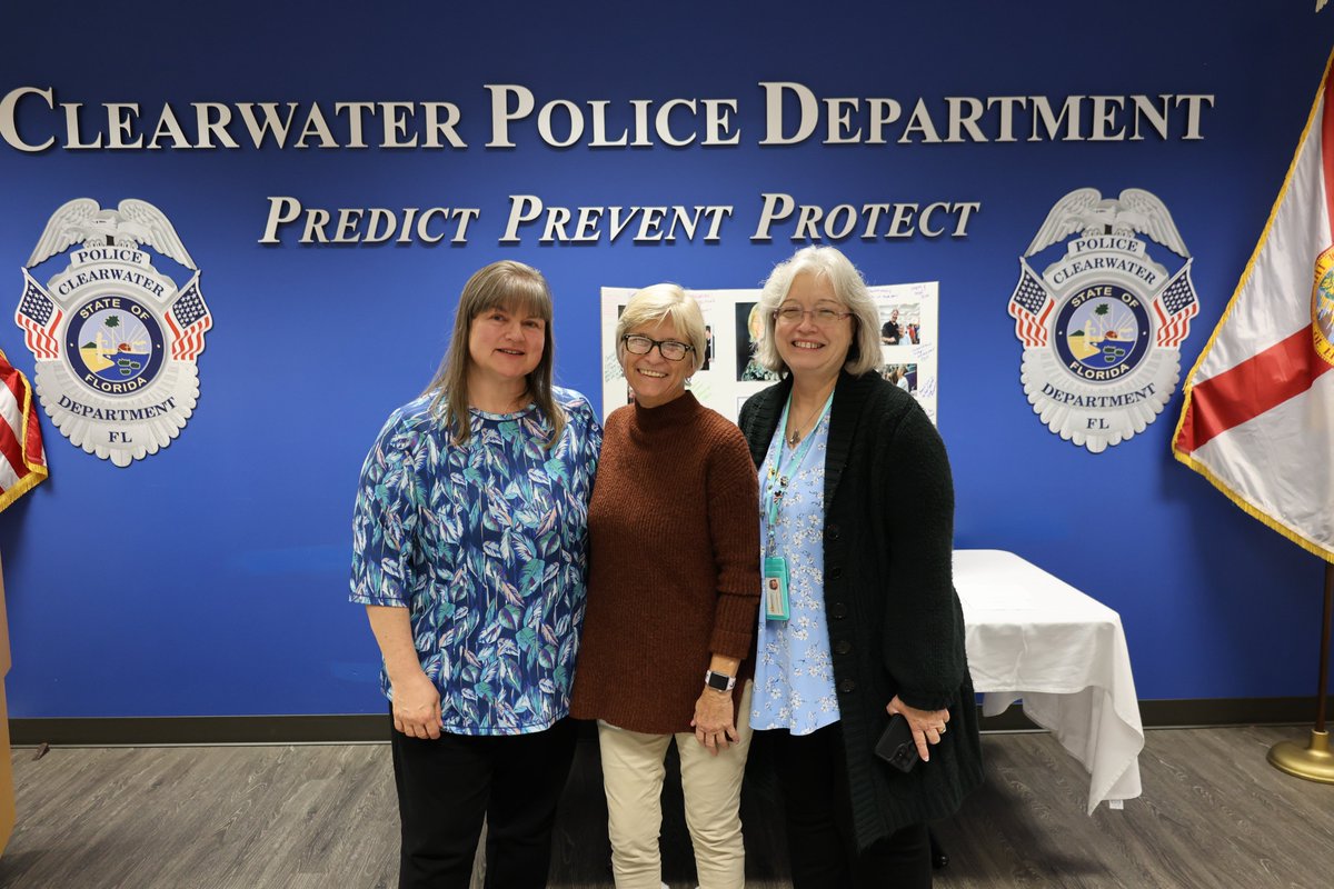 Congratulations to Vicky Britton, who retires today after 20 years of service to the police department. Good luck in your retirement; you will be missed!