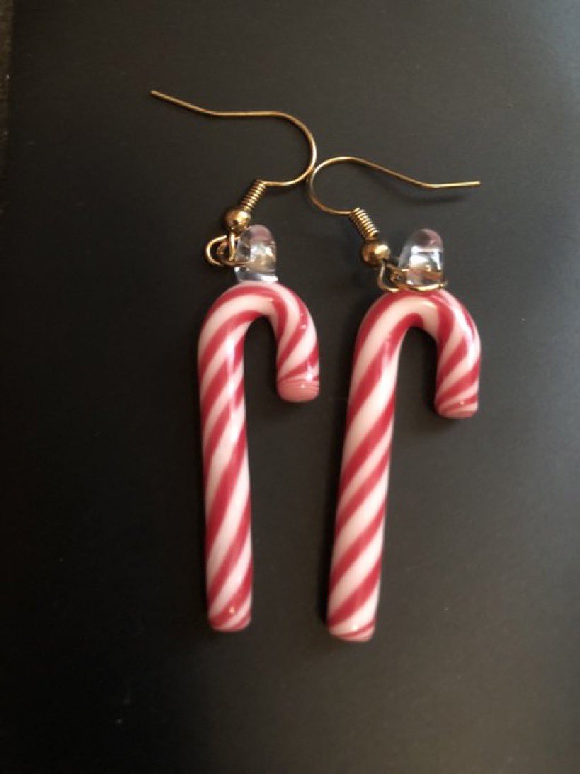 🎁 'Tis the season for joy! Win festive @derpathesherpa candy cane earrings! 🎄 To enter, simply like, share, and tag a friend. Or spread the holiday cheer with a funny Christmas meme in the comments. Best of luck! 🌟 #HolidayGiveaway #SpreadJoy