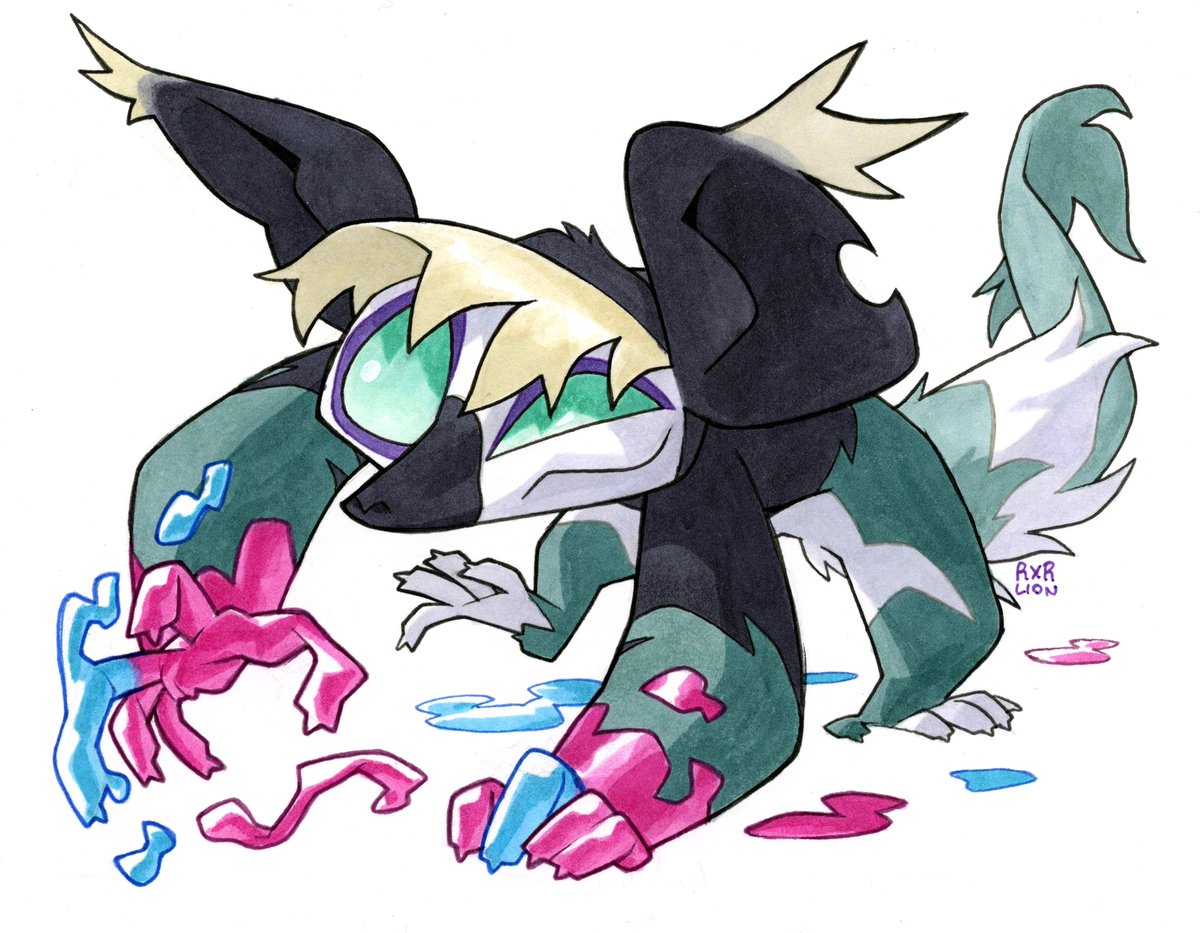 Railroadlion's tweet image. Pokemon 7/9: ☠️Grafaiai🎨