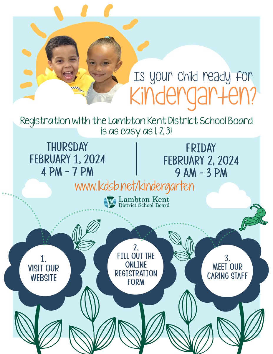 Do you have a child born in 2019 or 2020 looking to start Kindergarten in September 2024? Registration is now open at lkdsb.net/kindergarten

Welcome to the LKDSB family!