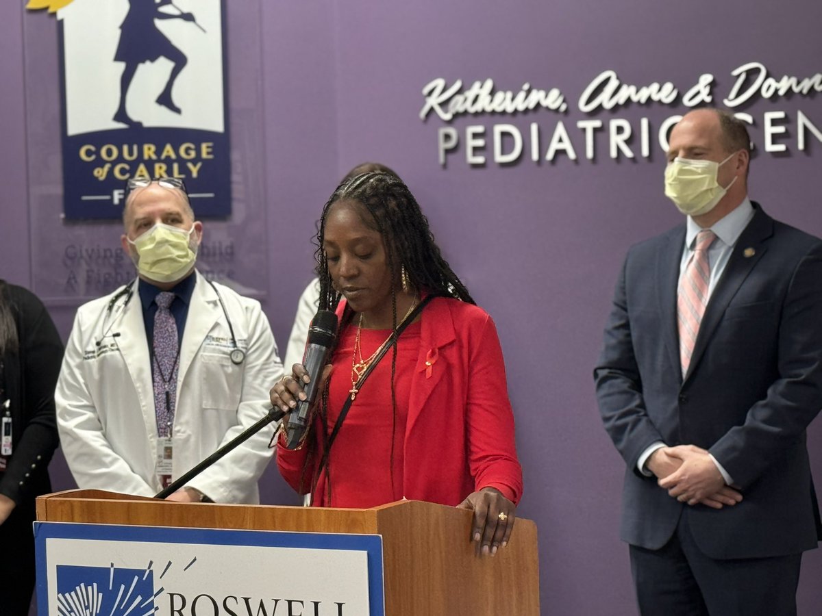 A cure.

We don’t hear that word often, but the <a href="/US_FDA/">U.S. FDA</a> announced a CURE for Sickle Cell Disease. Now, it’s imperative that we get that therapy to patients.

Today I joined <a href="/RoswellPark/">Roswell Park</a> &amp; patient advocates to call for the expedited Medicaid coverage of this life saving new drug.