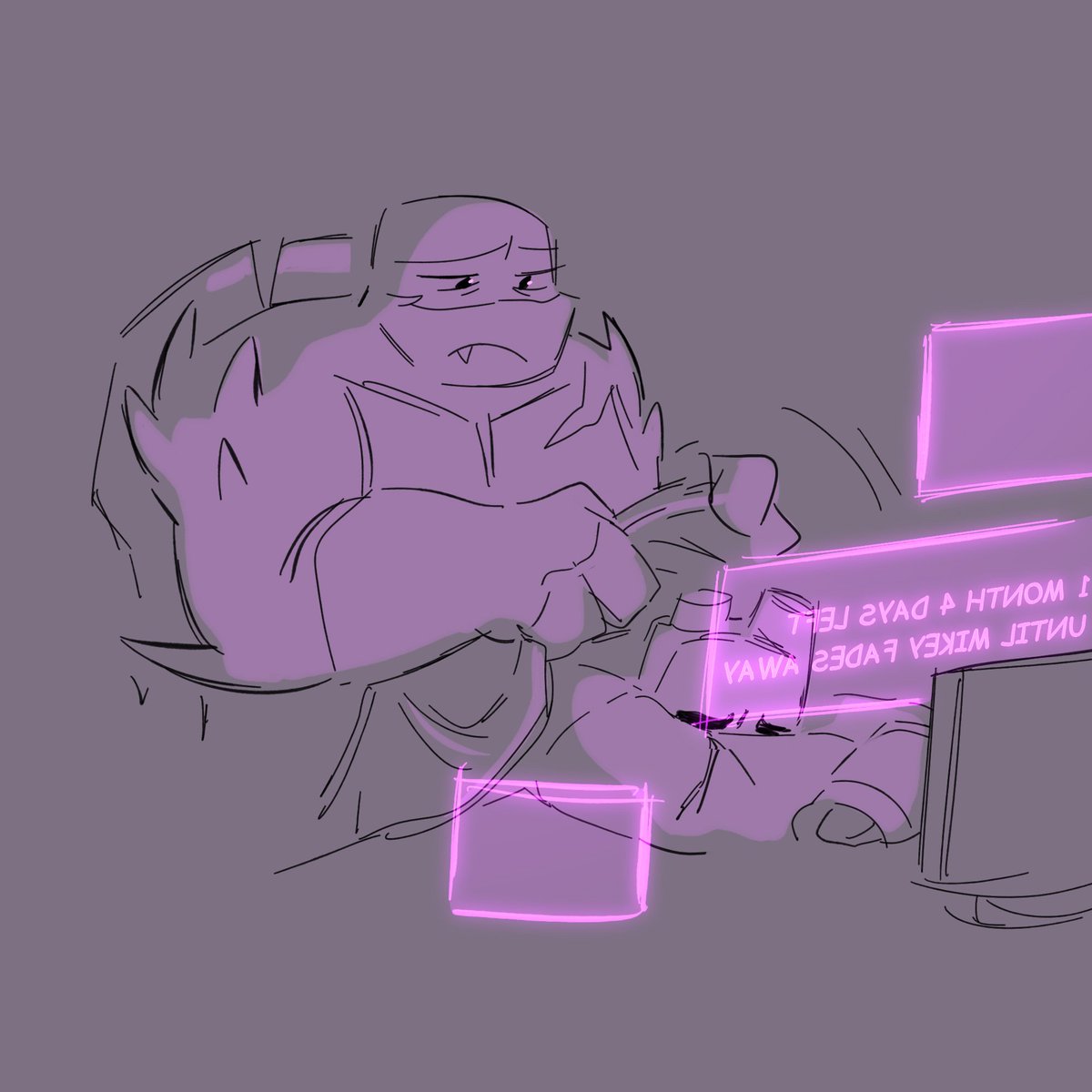 iatekawa's tweet image. Me realizing 3 months au is a metaphor for a close family member struggling with a disease with no cure (such as cancer) and for the loss of a loved one
I did not intent to do that but i dont tyink i mind it