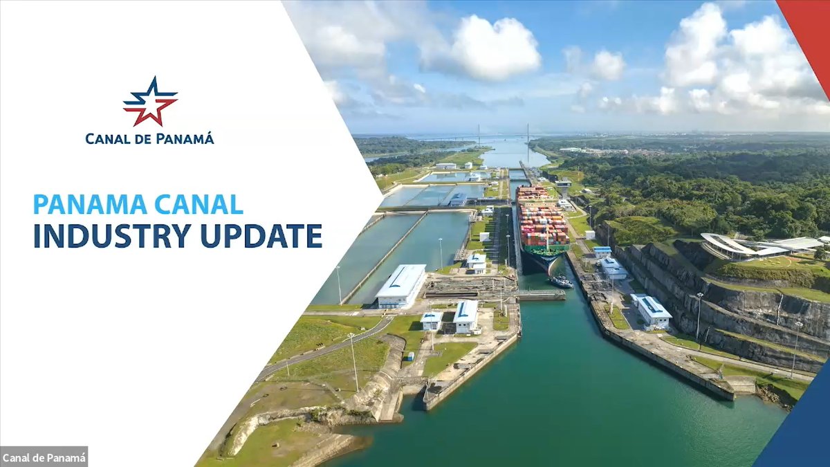 thepanamacanal's tweet image. The Panama Canal held a webinar today with representatives of the main maritime associations to provide an update on Canal operations, water saving measures and future projections.
@shippingics @camaramaritima @FCCAupdates @WSC_shipping